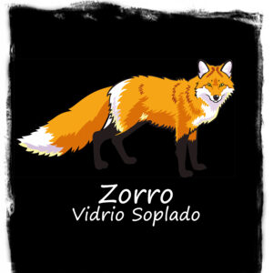 Zorro vidrio soplado