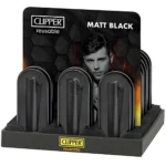 Encendedor Clipper metalico Matt Black