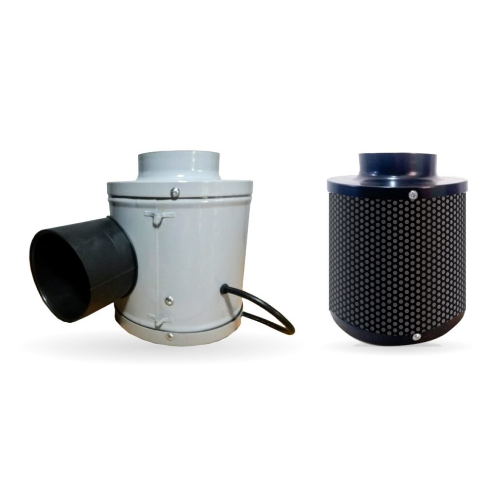 Combo Extracción 4" Turbina Lateral + Filtro Motor Bel 15x18 cm
