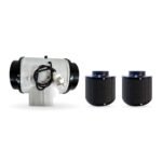 Combo Extracción 6" Doble Turbina 1 Vel + 2 Filtros Motor Bel 15x22 cm