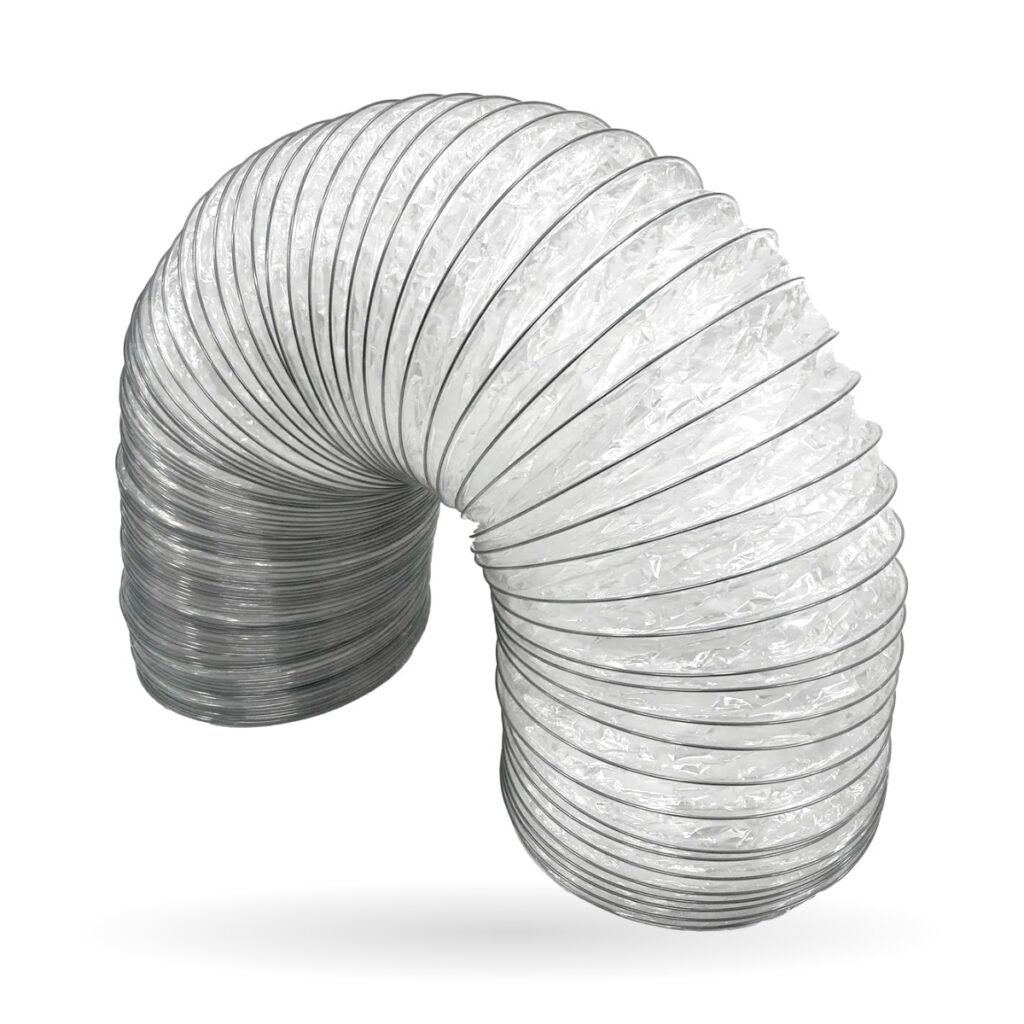 Conducto flexible transparente 4 pulgadas para extracción indoor